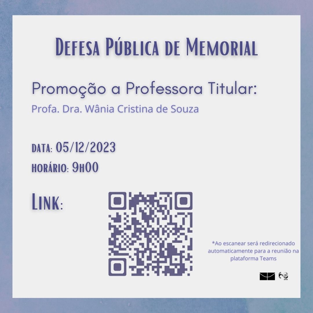 Defesa de memorial Wânia Cristina de Souza